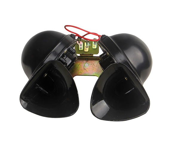 12V car electric horn black waterproof for truck front view SCSH11
