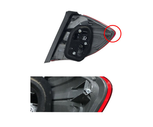 Tail Light for Honda Fit, 2011~2013, OE 33500TF0J51, 33550TF0J51, detail SCTL50