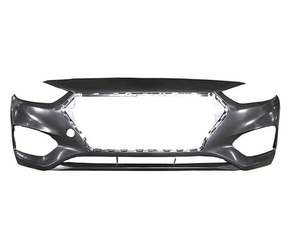 Front Bumper Painted for 2016 2018 Hyundai Accent front view SPB 2102